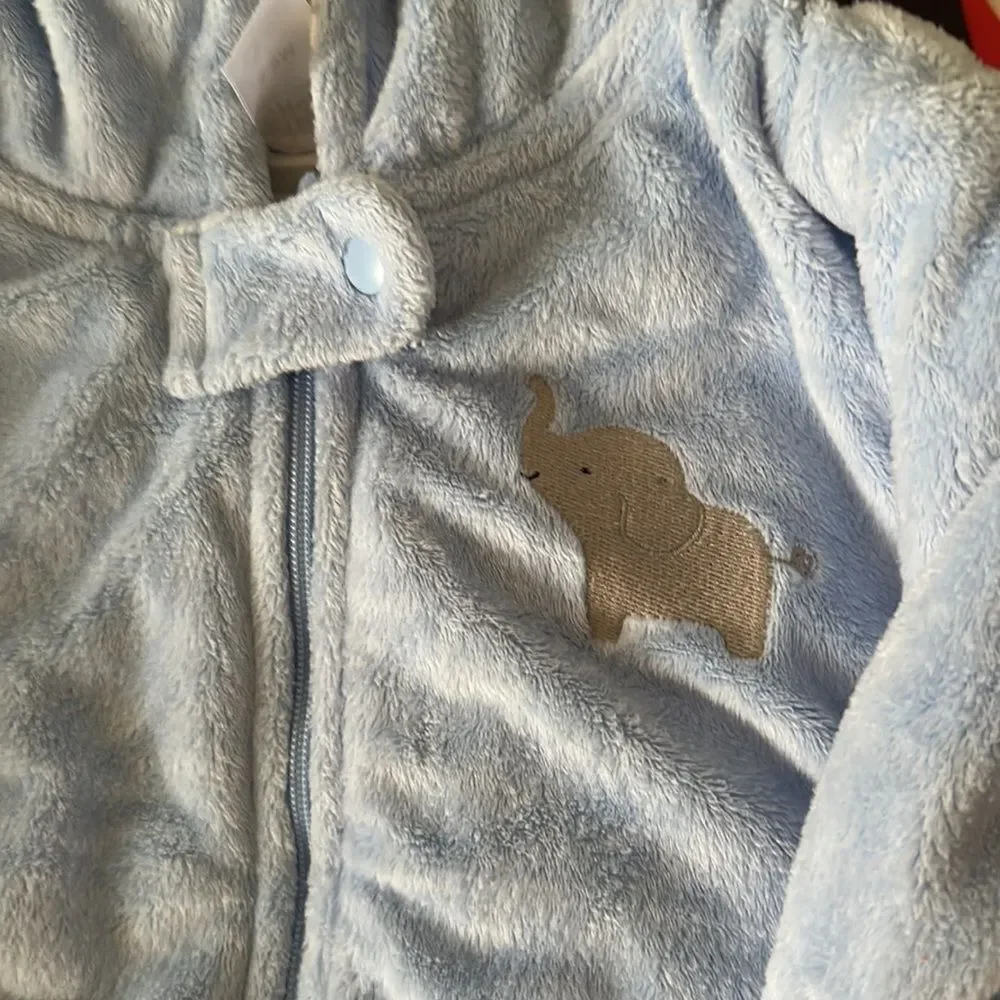 Child of Mine by Carter’s Baby Blue Winter Footed Pajamas 6–9M
